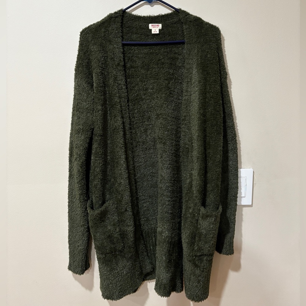 Mossimo Supply Co. Green Cardigan Sweater